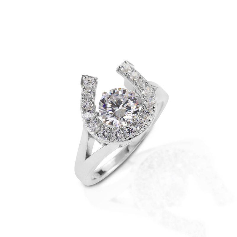 Kelly Herd Dancing Stone Horsehoe Ring