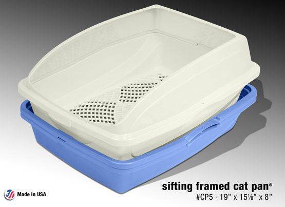 Sifting Cat Litter Pan With Frame