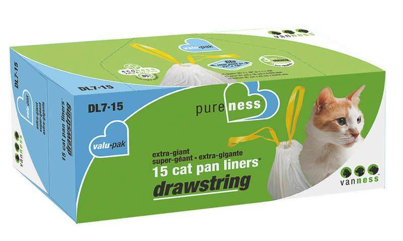 Drawstring Cat Litter Pan Liners