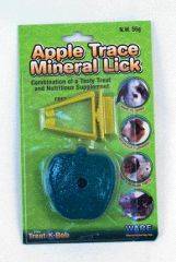 Apple Trace Mineral Treat With Holder For Small Animals