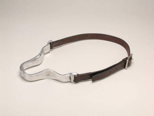 Tough1 Aluminum Hinge Cribbing Collar with  Leather Strap