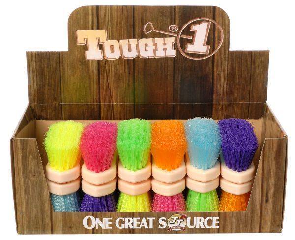 Tough1 Jr. Medium Poly Bristle Brushes-12 Pack