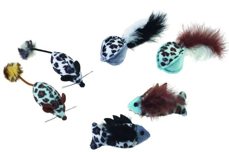 Spot Animal Print Rattle With Catnip