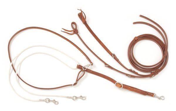 Tough1 Harness Leather German Martingale