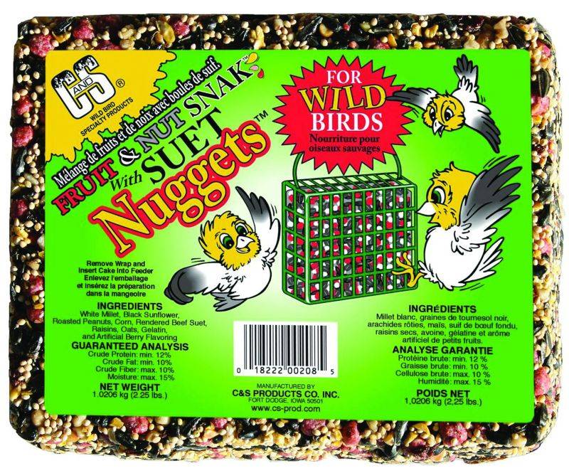 C&S Fruit & Nut Snak With Suet Nuggets