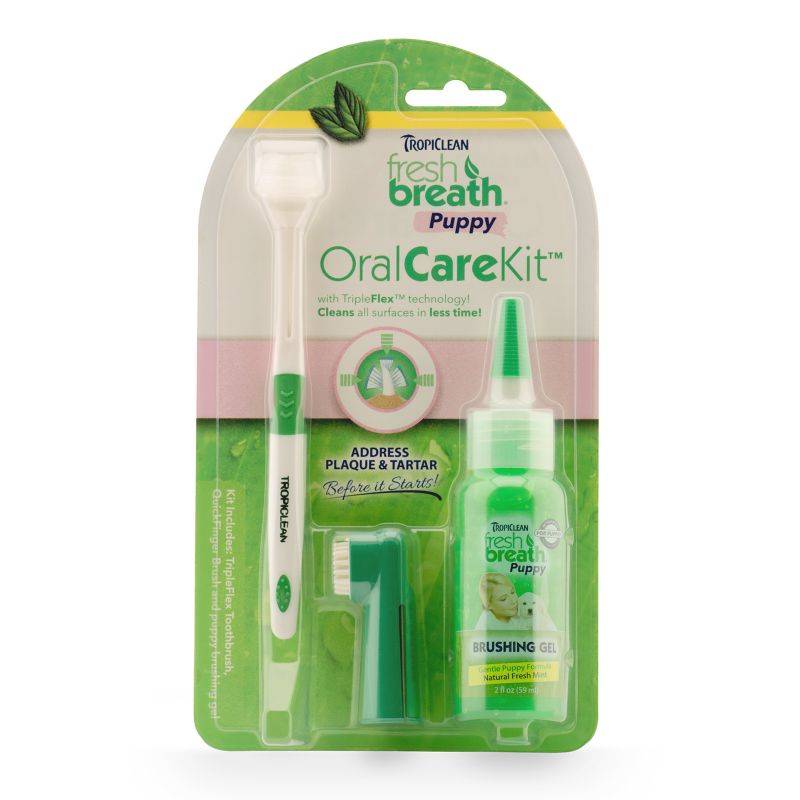 Tropiclean Fresh Breath Oral Care Kit For Puppies