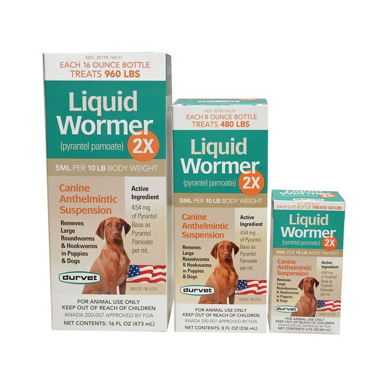 Durvet Liquid Dog Wormer 2X