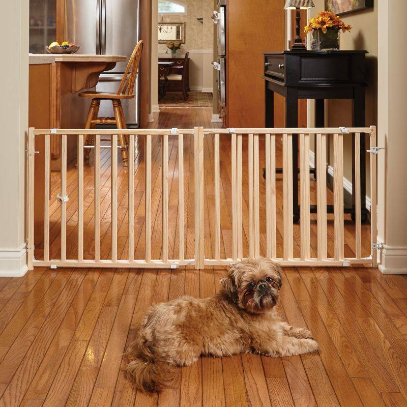 Midwest Extra-Wide Wood Pet Gate 24in Tall
