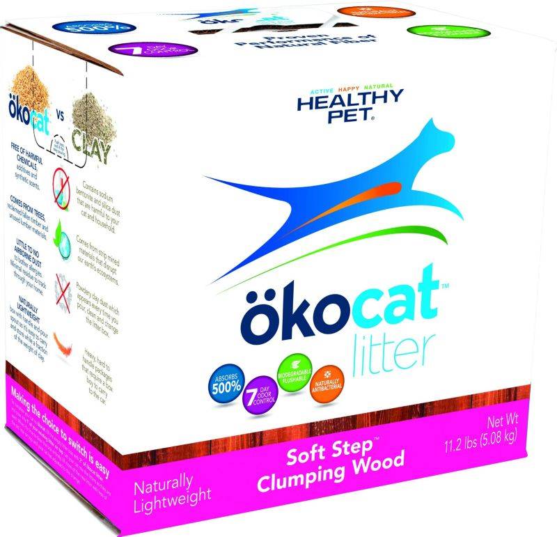 Okocat Soft-Step Clumping Wood Litter