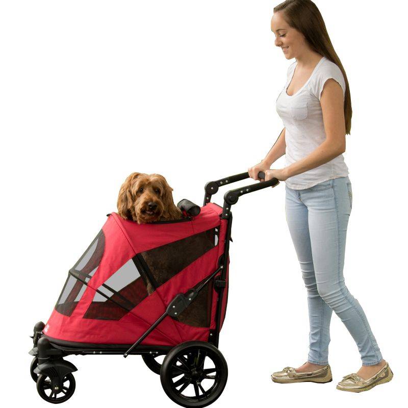 Pet Gear Excursion No Zip Pet Stroller Platinum