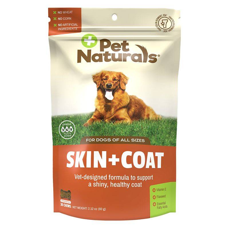Pet Naturals Of Vermont Skin + Coat Chews For Dogs
