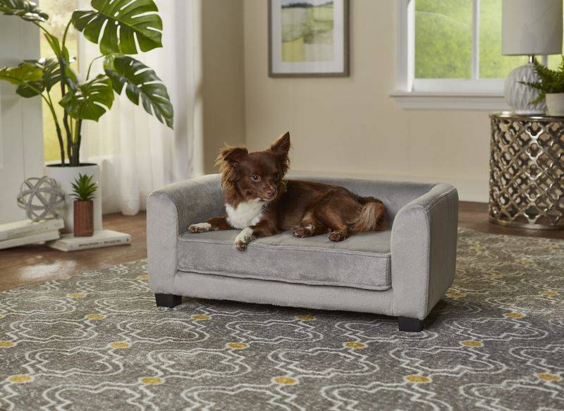 Enchanted Home Pet Surrey Gray Pet Sofa Bed
