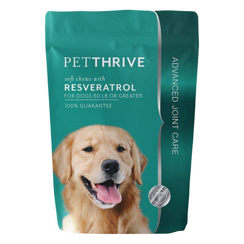PetThrive Soft Chews with Resveratrol for Large Dogs