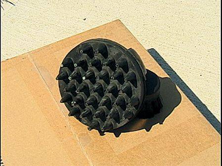 Round Rubber Curry Comb