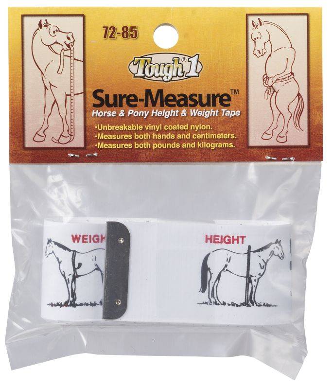 Tough1 Sure Measure Horse & Pony Height & Weight Tape