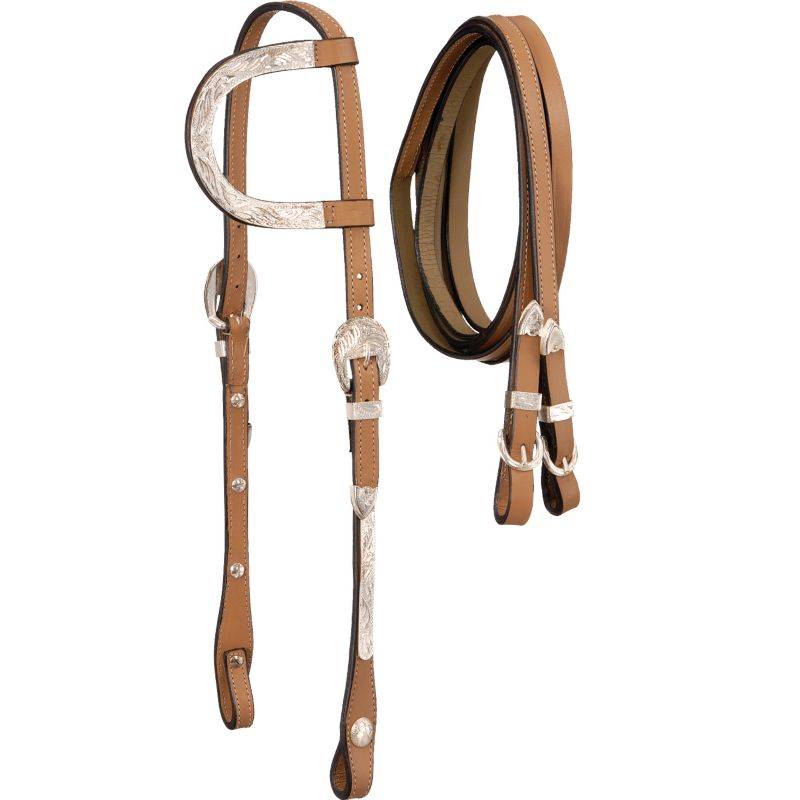 Royal King Single Ear Silver Headstall