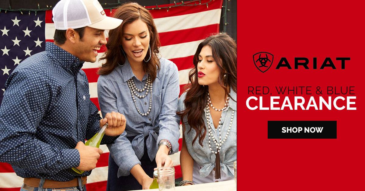 NEW! Ariat Clearance Red, White & Blue Savings Up to 82% OFF