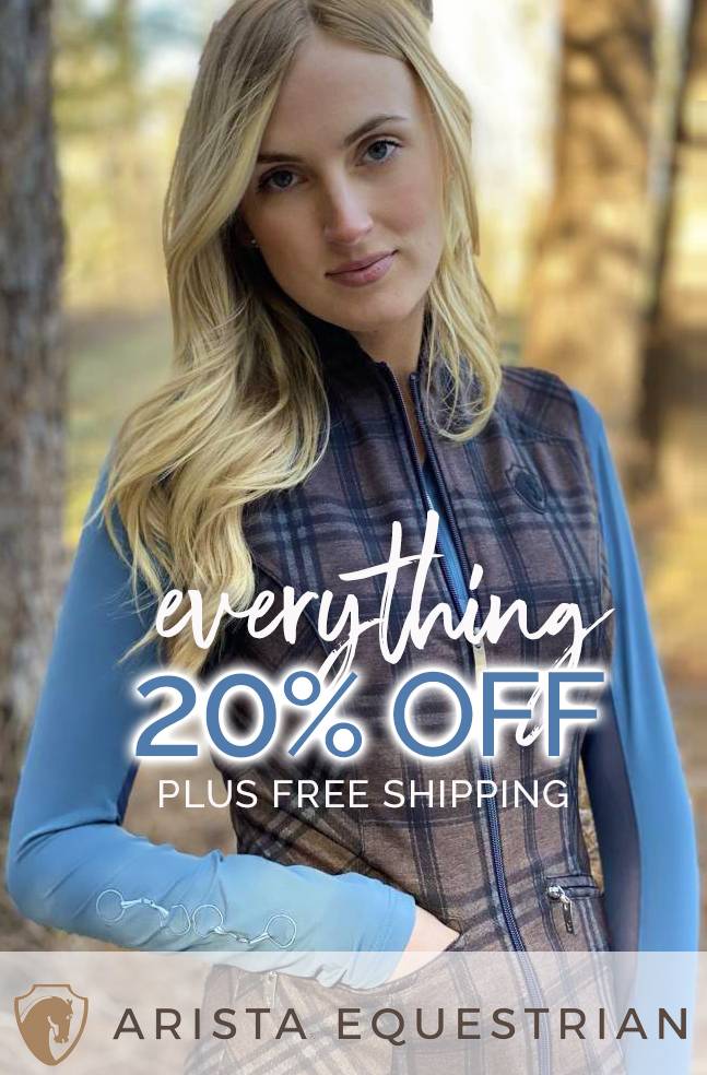 Exclusive! Arista Equestrian Savings Everything 20% OFF + FREE Shipping