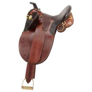 Australian Outrider Collection Stock Poley Saddle with Horn Wide Tree