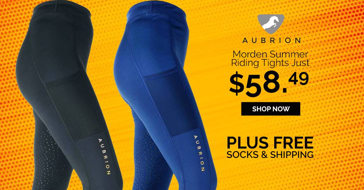 Aubrion Morden Summer Riding Tights Just $58.49 + FREE GIft & Shipping.