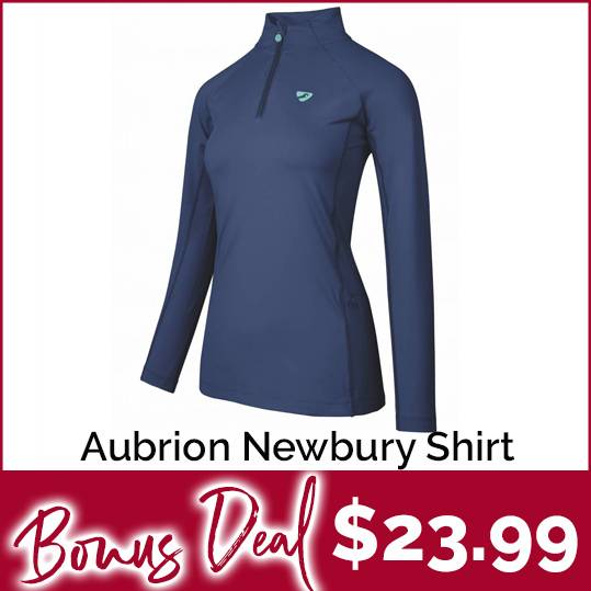Shires Aubrion Ladies Newbury Long Sleeve Baselayer Shirt Just $23.99