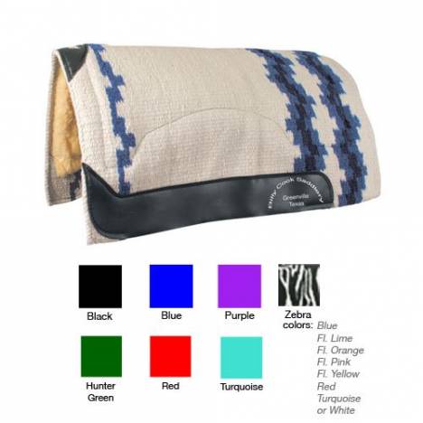 Billy Cook Saddlery Wool Top Zebra Show Pad