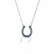 Kelly Herd Turquoise Horseshoe Necklace - Sterling Silver