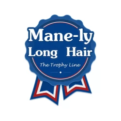 Mane-ly Long Hair Logo