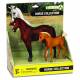 CollectA Bay Stallion & Chestnut Foal Box Set