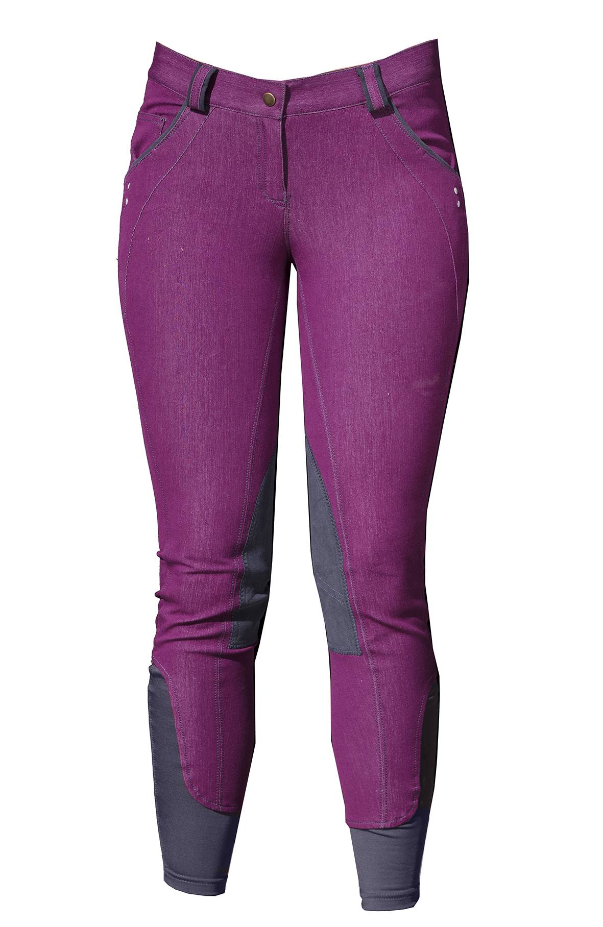 Horseware Ladies Self Seat Denim Breeches