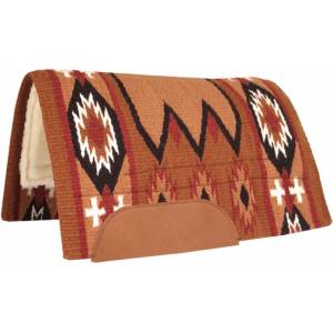 Mustang Laredo Wool Blanket with Tan Wool Bottom