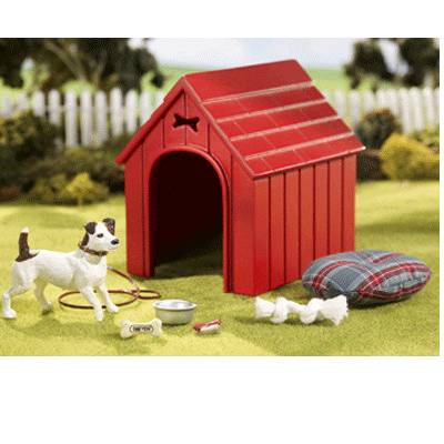 Breyer Dog House Play Set W/ Accessories 