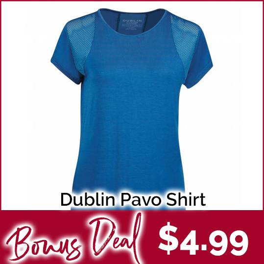 Dublin Ladies Pavo Short Sleeve Tech Top Just $4.99