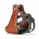 E-Z Ride Aluminum Stirrups with Leather Cover and Nylon Safety Cage