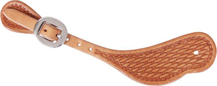 Martin Saddlery Basketweave Stamp Cowboy Spur Straps