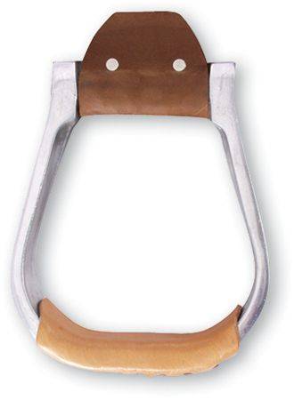 Martin Saddlery Aluminum Stirrup with Leather Tread