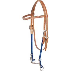 Classic Equine Loomis Browband Gag Bit - Smooth Snaffle