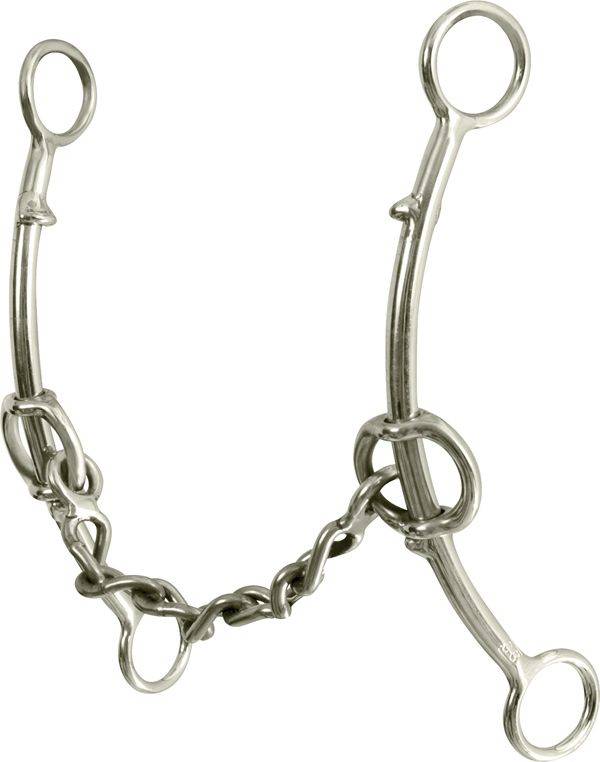 Classic Equine Goosetree Long Shank Double Gag Chain Bit
