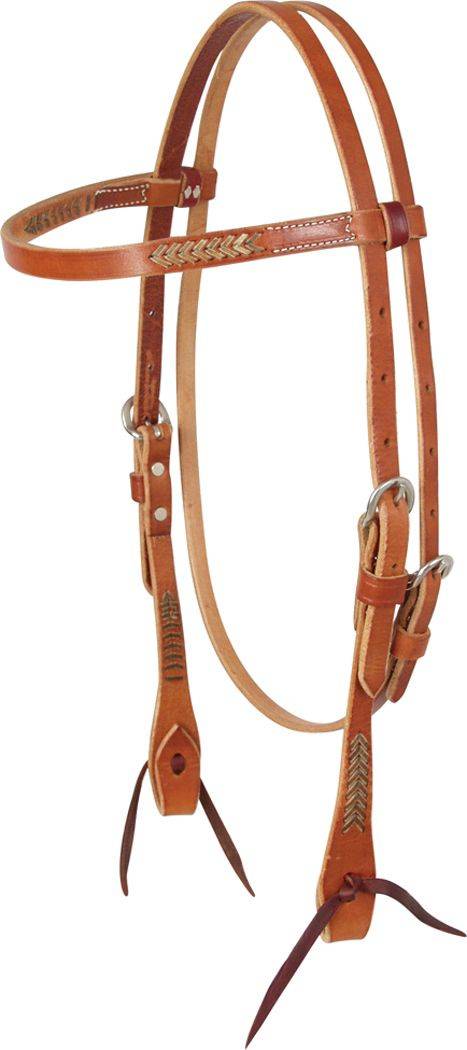 Martin Saddlery Rawhide Lace Browband Headstall