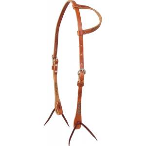 Martin Saddlery Slip Ear Headstall with Rawhide Accents