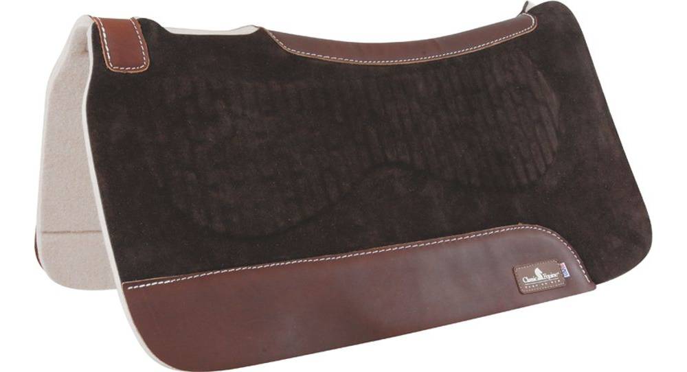 Classic Equine Zone Suede/Felt Western Saddle Pad HorseLoverZ