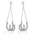 Kelly Herd Double Horseshoe Earrings - Sterling Silver