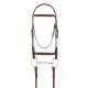 Camelot Plain Raised Paddled Bridle with Laced Reins