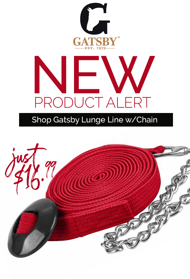 Gatsby Cotton Lunge Line W/ Rubber Donut and Chain