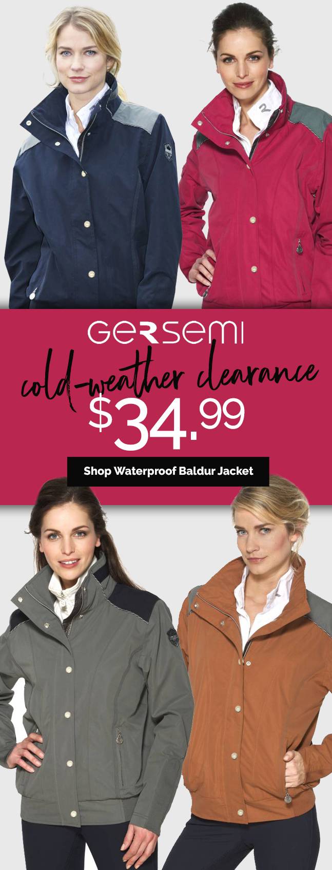 Gersemi Waterproof Jacket 80% OFF