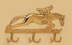 Horse Fare Jumper Key Rack-Brass