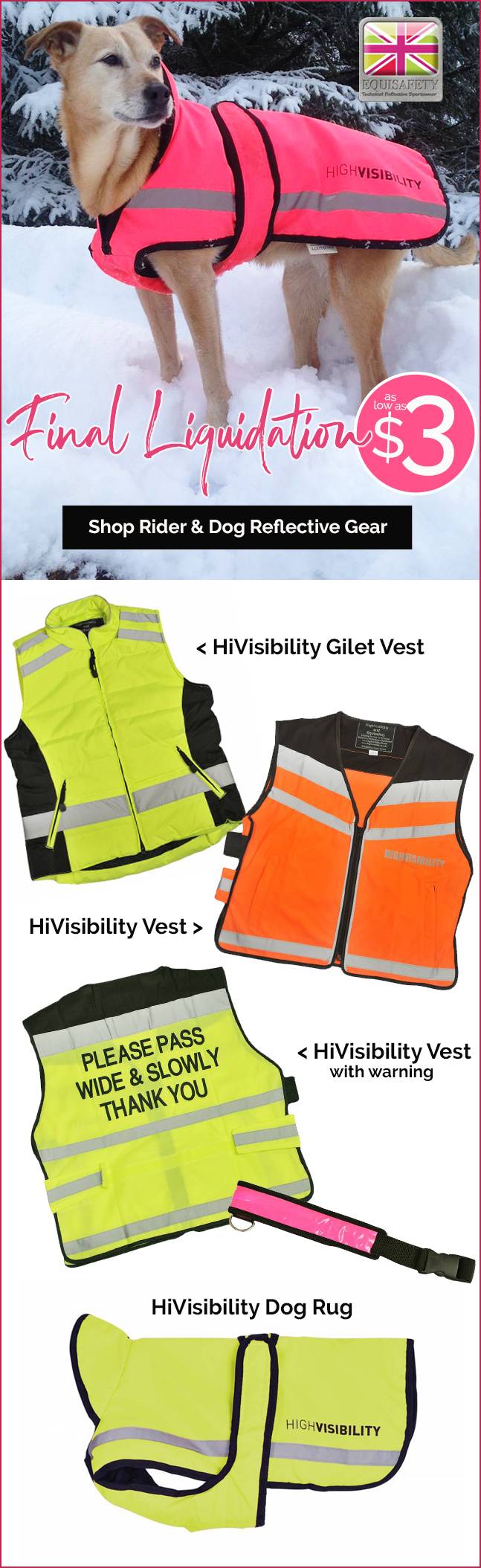 Final Liquidation! Reflective Gear NOW as low as $3