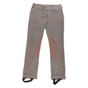Daisy Clipper Riding Pant with Horseshoe - Kids, Euro Seat