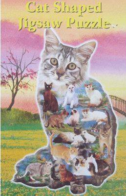 cat shaped jigsaw puzzle