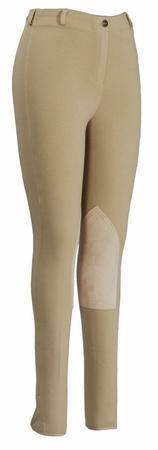 TuffRider Ladies Cotton Pull-On Knee Patch Breeches